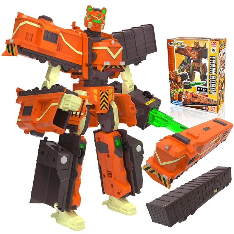 2 в 1 Китай высокоскоростная железная дорога супер поезд робот трансформация