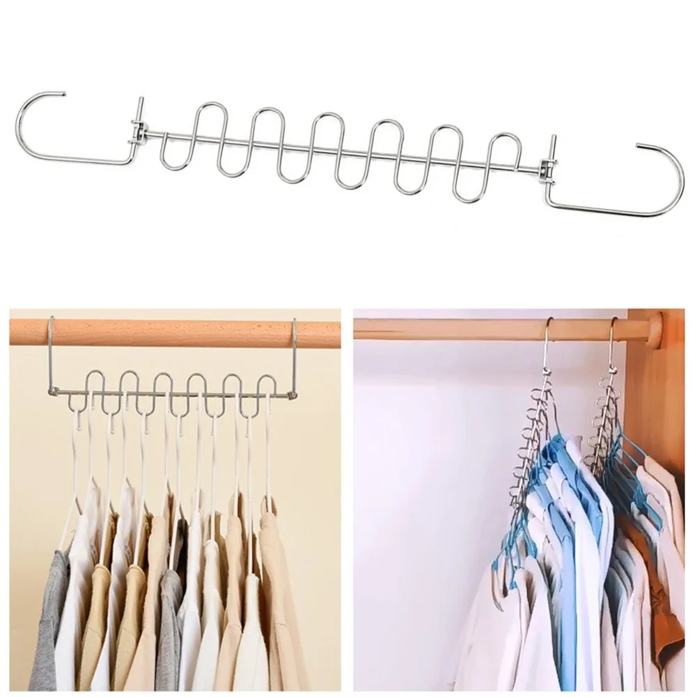 

1* Hanger 12 Branches Hanger Perforated Hanger Drying Rack Pants Rack Hanger Storage Rack 360-degree Rotating Hook