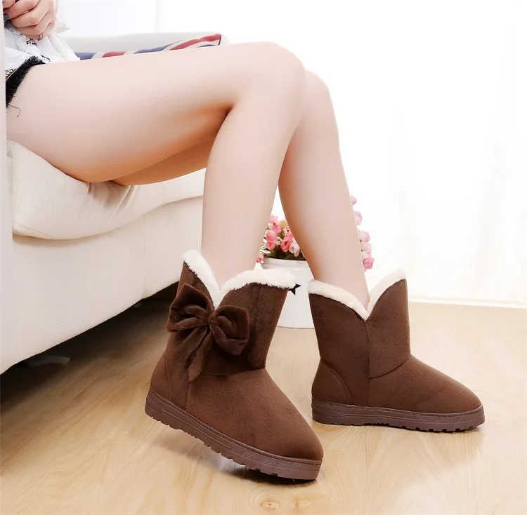 Женские зимние сапоги на платформе теплые с бабочками 2019|Сапоги до середины