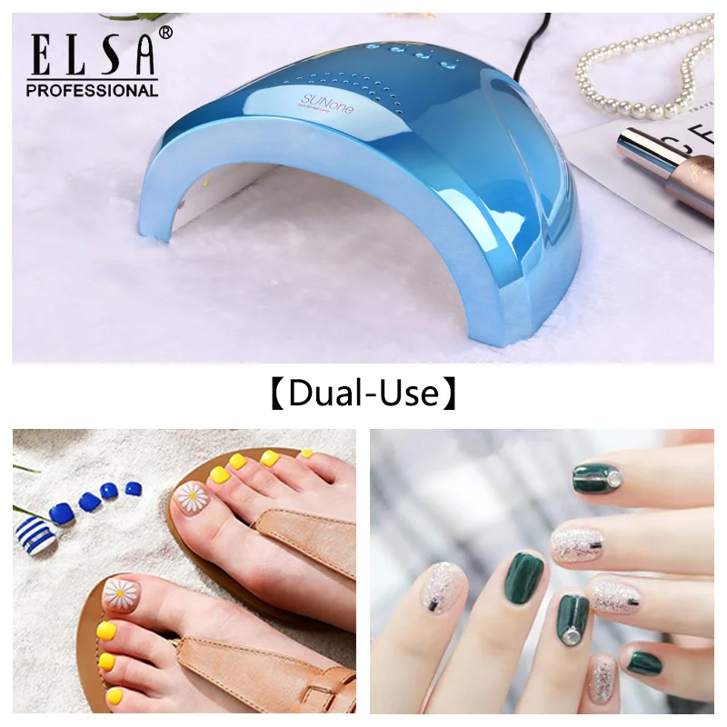 Светодиодный УФ светильник EISA 48 Вт для гель лака розовая лампа дизайна ногтей с 30