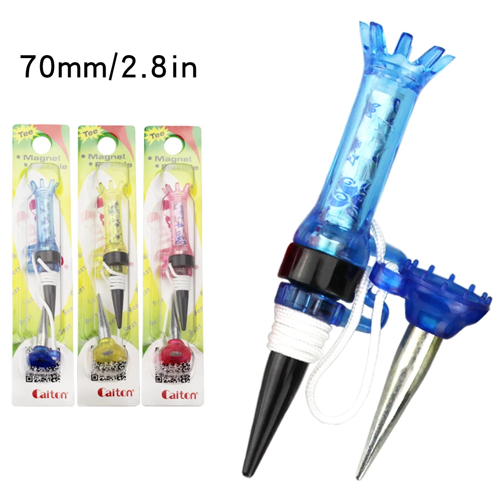 1 шт. магнитные пластиковые тройники для гольфа 70 мм/80 мм 360 градусов |