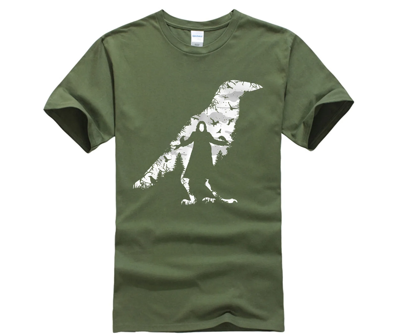 Мужская футболка с бесплатной доставкой! Новое поступление Для мужчин s ворона