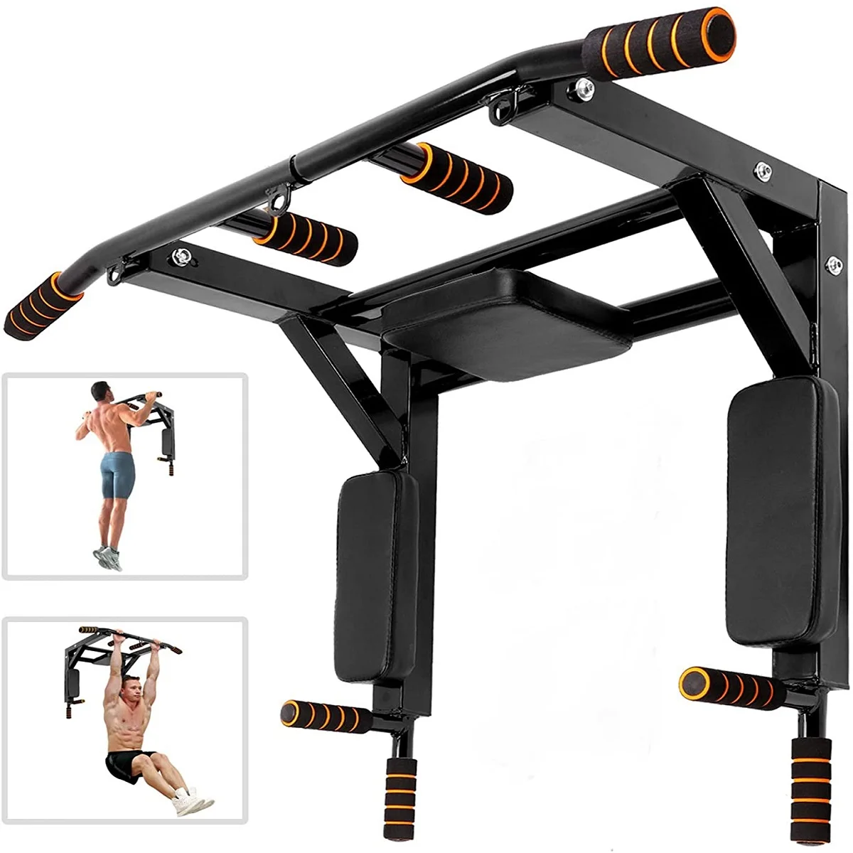 

Horizontal Bars Dip Station Wall Mounted Pull Up Bar Chin Up Bars Home Gym Workout Muscle Training Fitness Equipments Exercise