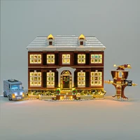 Christmas Version LED Light Set For 21330 Ideas Home Alone House Street View Blocks Bricks Kids Gift DIY Toys No Model