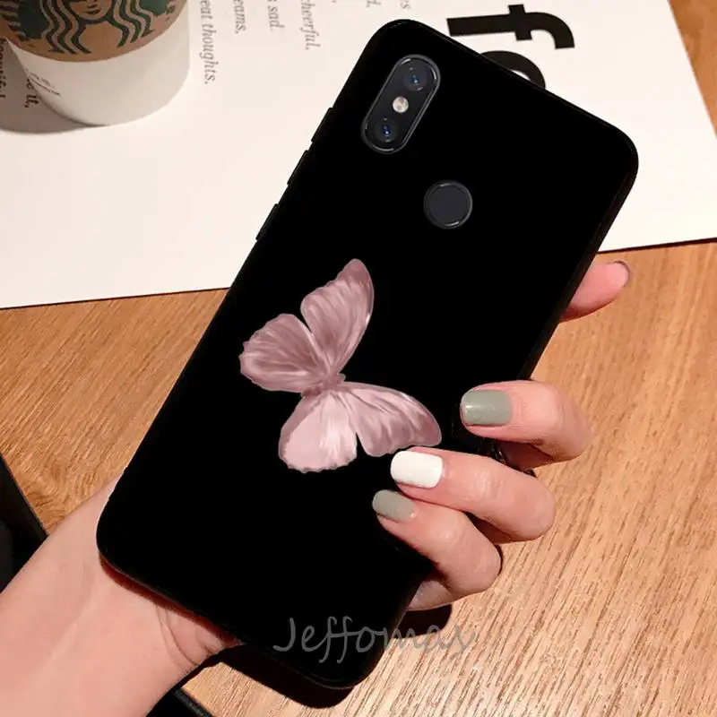 

Cute butterfly animal pattern Phone Case For Xiaomi Redmi note 7 8 9 t max3 s 10 pro lite coque shell cover funda