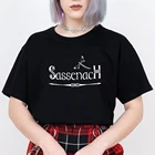 Футболка Sassenach Graphic с кельтской стрекозой, футболка унисекс серии Outlander Book, топы Клэр Джейми Фрейзер, винтажные футболки