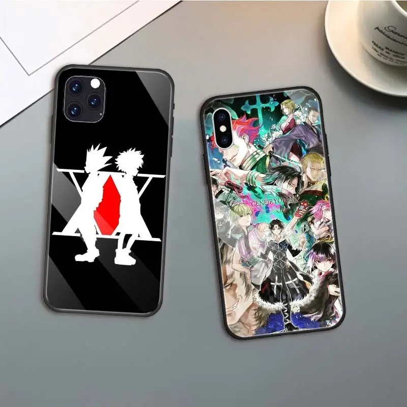 Чехлы для iPhone 11 Pro Max SE 2020 X XS XR 8 7 6 6S Plus TPU черный чехол из закаленного