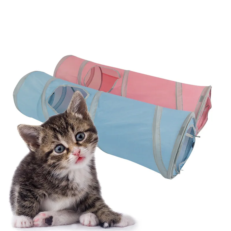 Cat Tunnel Pet Tube Collapsible Play Toy Practical Indoor Outdoor Kitty Puppy Toys for Puzzle Exercising Hiding Training