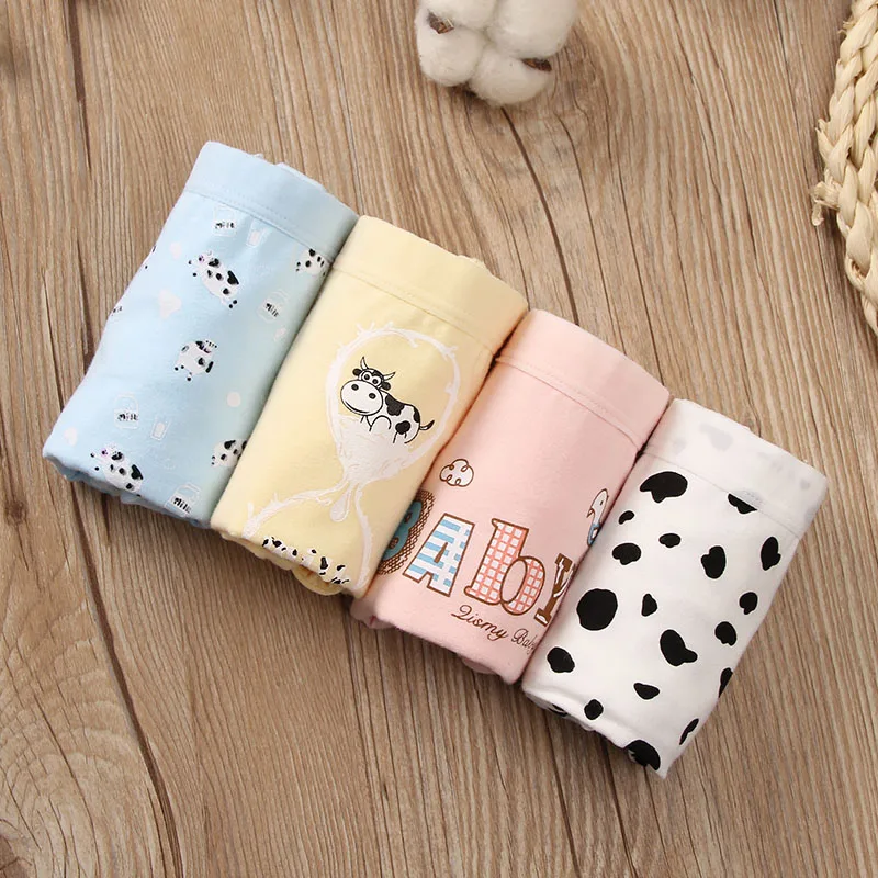 Трусы боксеры с коровьим принтом для девочек 4 14 лет|Трусики| |