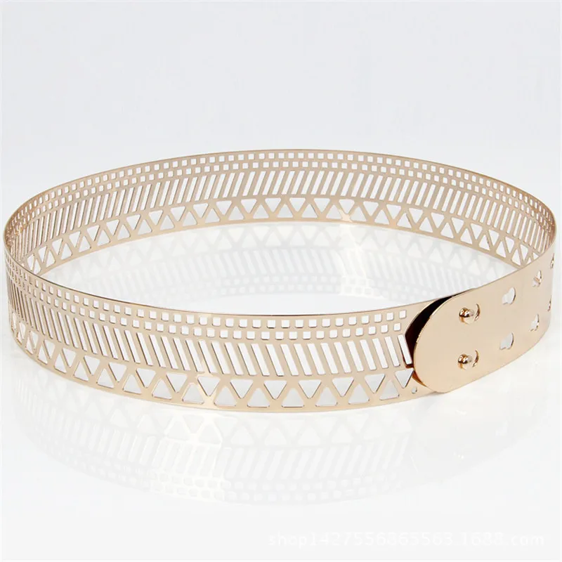 Ремень с металлическим зеркальным покрытием для женщин ширина 4 см 2020|mirror waist