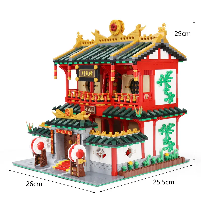 2882 Pcs XingBao 01004 Creator architecture китайский набор боевого искусства строительные блоки кирпичи игрушки для детей Рождественский подарок - Цвет: 2882 Pcs
