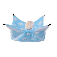warm hamster hammock rat hanging beds house new arrival small animal cage squirrel guinea pig double layer fleece