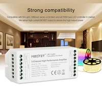 miboxer pa4 4ch pa5 5 channel high performance amplifier dc 12v 24v max15a led strip light controller 10mbps switching rate