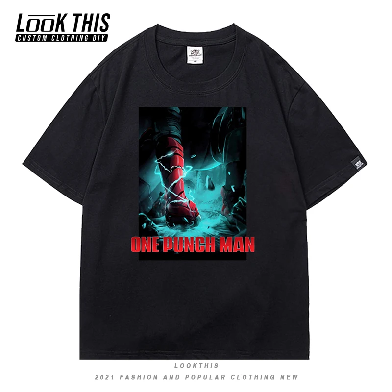

One Punch Man Children's Oversized T-shirt Harajuku Short Sleeve T Shirt Girl Boy Loose Casual T-shirt Funny Anime Streetwear