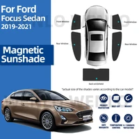 car sun curtain for ford sedan 2019 2022 magnetic anti uv sunshade mesh foldable windshield kids sun visor summer protection