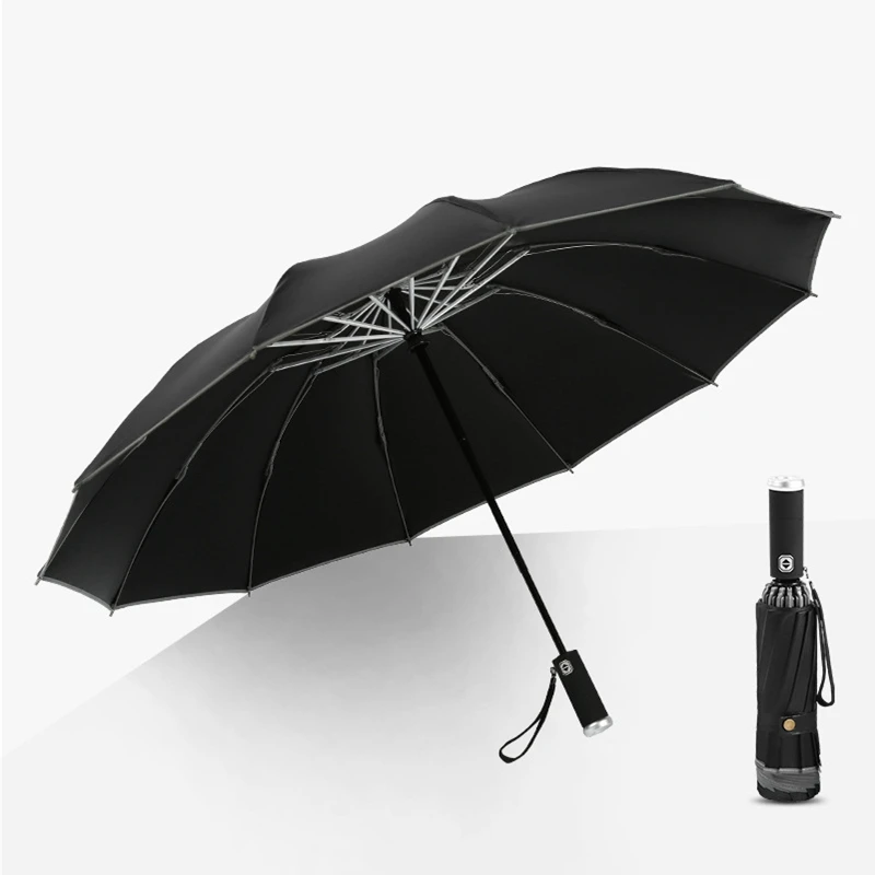 Automatic Umbrella Folding Sun Umbrellas 12K Windproof Rain Big Men Women UV Parasol |