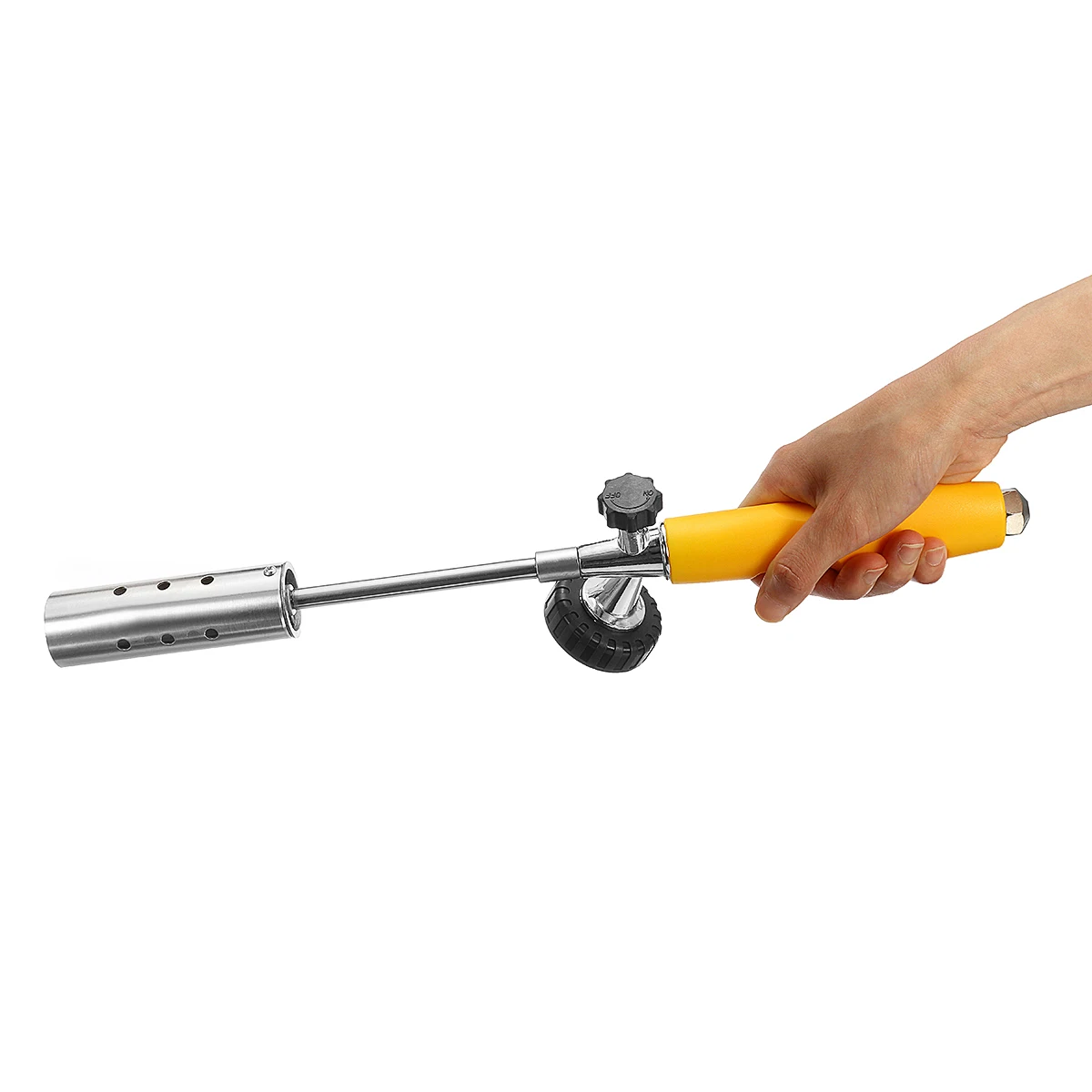 Бесплатная доставка Корневище убийца Трава Куст Сад Убийца Горелка Комплект Рукоятка Бутан Газовая горелка с 2 расширительными стержнями Нержавеющая стальная Спрей.