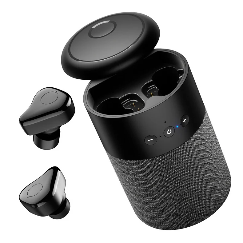 

2021 Hot Bluetooth Speaker Headset Combo Portable Small Steel Cannon With Subwoofer