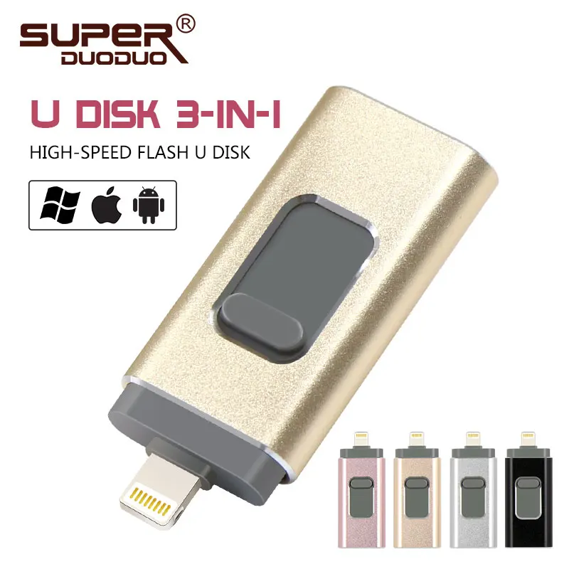 Usb флеш-накопитель 128 ГБ, 16 ГБ, 32 ГБ, 64 ГБ, флеш-накопитель HD, внешняя карта памяти для iphone 7, 7 Plus, 6, 6s Plus, 5S, ipad, флешка