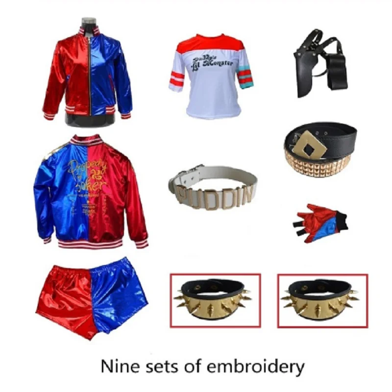 Полный набор карнавальный костюм Костюмы для косплея самоубийц футболки с