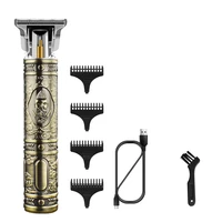 2021 new usb mens electric hair clipper rechargeable electric razor beard barber shop hair retro cutting machine