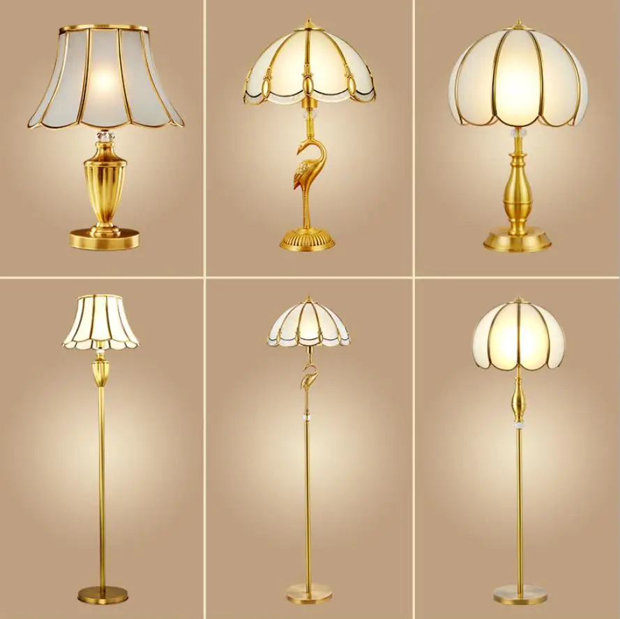 Европейская настольная лампа для спальни прикроватная американская креативная