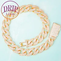 drip letter baguette cuban necklace chain gold color link charms for men hip hop rock street fashion jewelry 2021 trend
