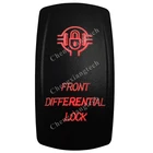 5 Pin ВКЛВЫКЛ SPST красный светодиодный шрифт замком Diff рокер автомобилей приборная панель катера светильник 12v 24v тумблер для Лиги генератора сигналов произвольной формы Нарвская 4x 4 стиль