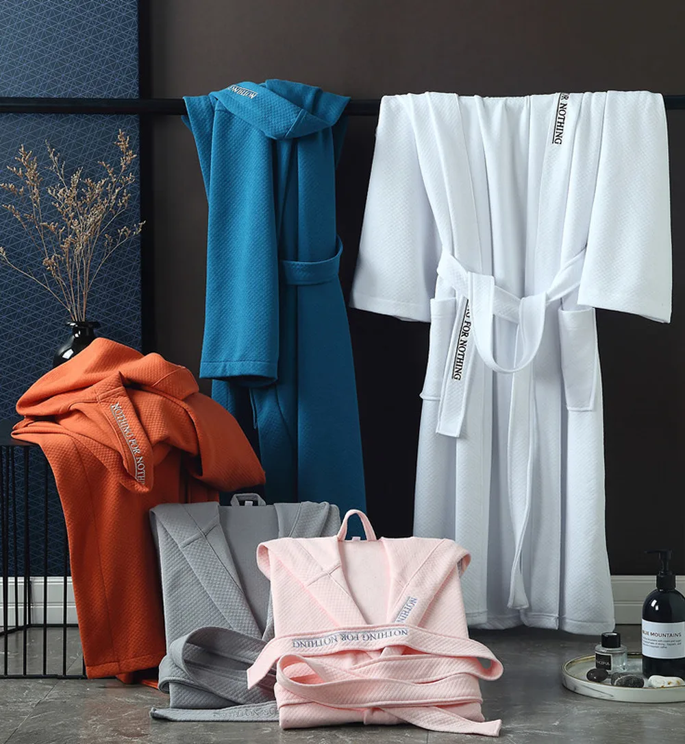 Пятизвездочный отель зимние теплые халаты для мужчин и женщин 100% из дышащего