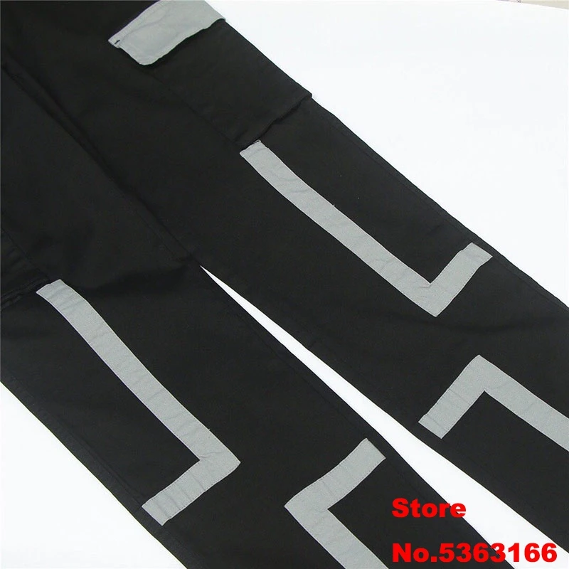 

Sureme 2020ss HE 3M Reflection Sweat Pants Men Women Kendrick Lamar HipHop Waterproof Stitching Pathwork Cargo Pants Men