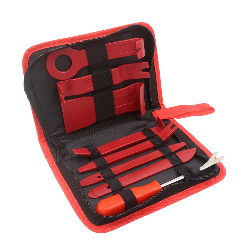 

8PCS/19PCS No Bag Trim Removal Tool Kit Car Audio Radio Remover Tool Kit Screwdriver Keys Pliers Remover