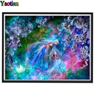 Японская девушка романтический пейзаж сакуры 5D алмазная живопись полная квадратная картина Стразы Вышивка Мозаика Рождественский подарок
