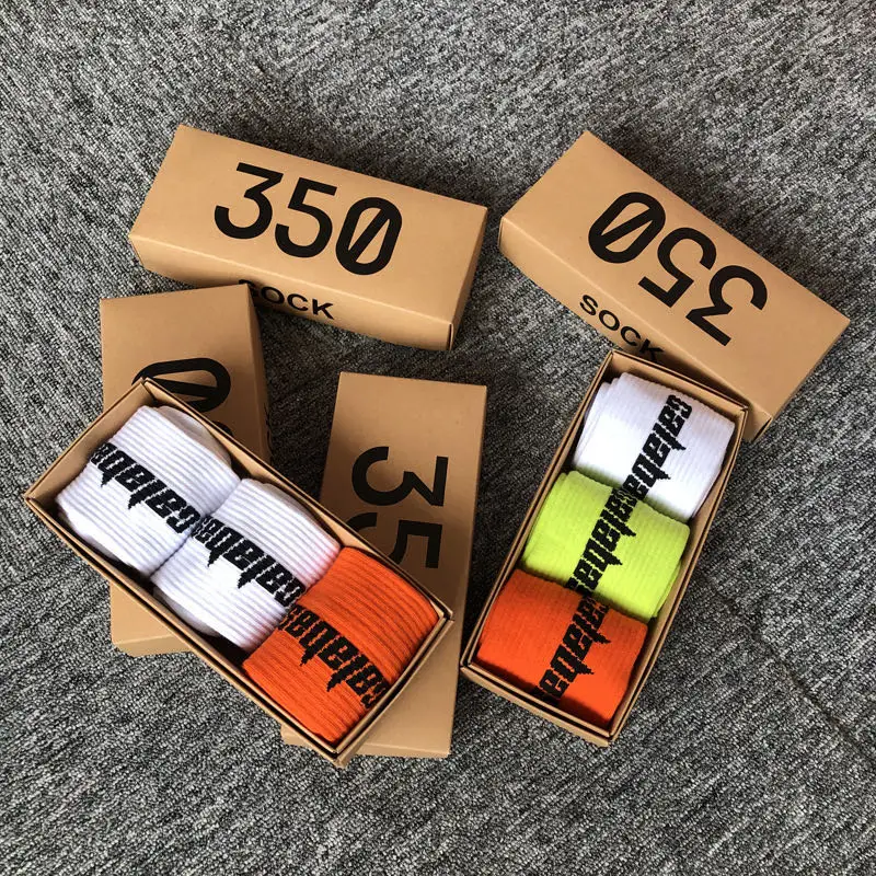 3 пар/кор. модный запас 350 стиль 350V2 мужские уличные европейские хип хоп подходящие
