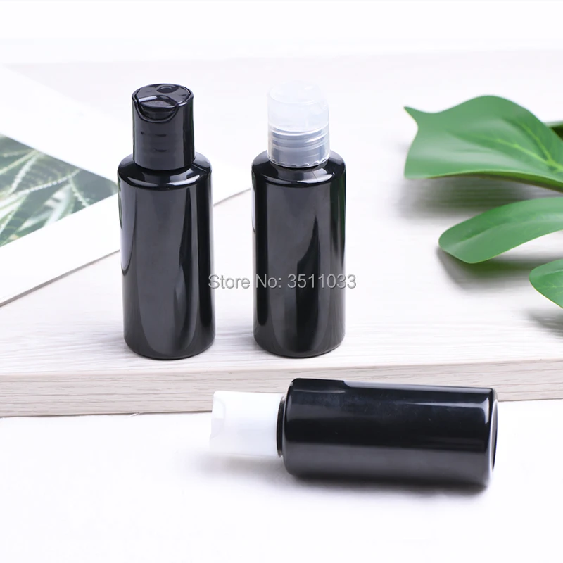 60 мл черный маленький большой пустой пластиковый лосьон многоразовый флакон