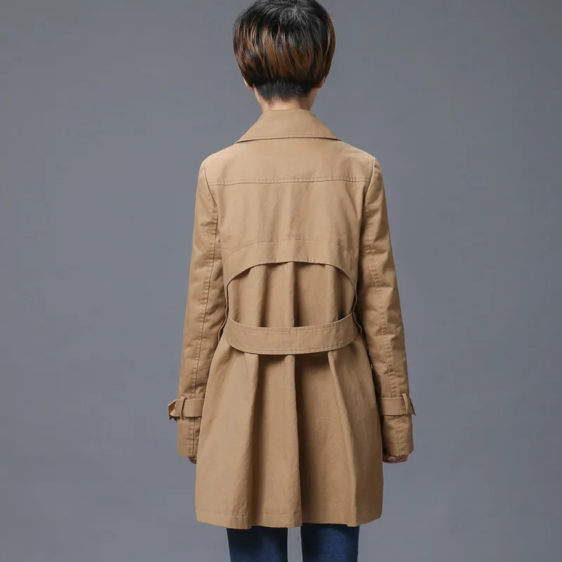 Женская ветровка из хлопка модель 100% стандартного темно-синего цвета весна-осень