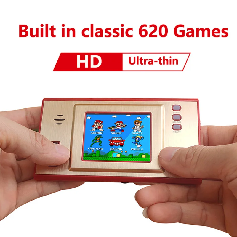Mini Portable Retro 8 Bit Handheld Video Game Players Built in 620 Retro Game 2.5 Inch Color LCD Game Console Support Tv Connect
