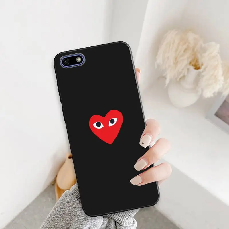 

PLAY Comme des Garcons Heart Phone Case For Redmi K 7 8 9 20 30 X A Pro Note 4 5 6 7 8 X A T Cover