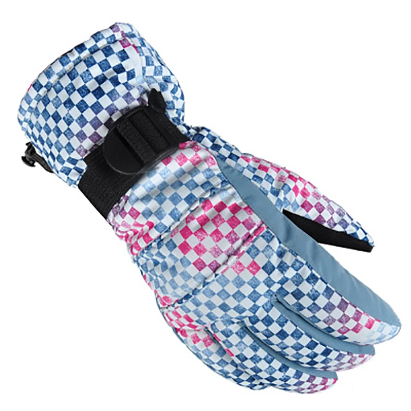 Лыжные зимние теплые перчатки лыжные водонепроницаемые ветрозащитные для