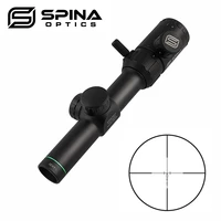 spina hunting rifle scope 1 4x20 red green illuminated range finder mil dot reticle rifle scope sight with rail mounts