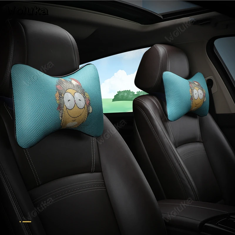 Автомобильная подушка для шеи автомобильный подголовник мультяшная Милая