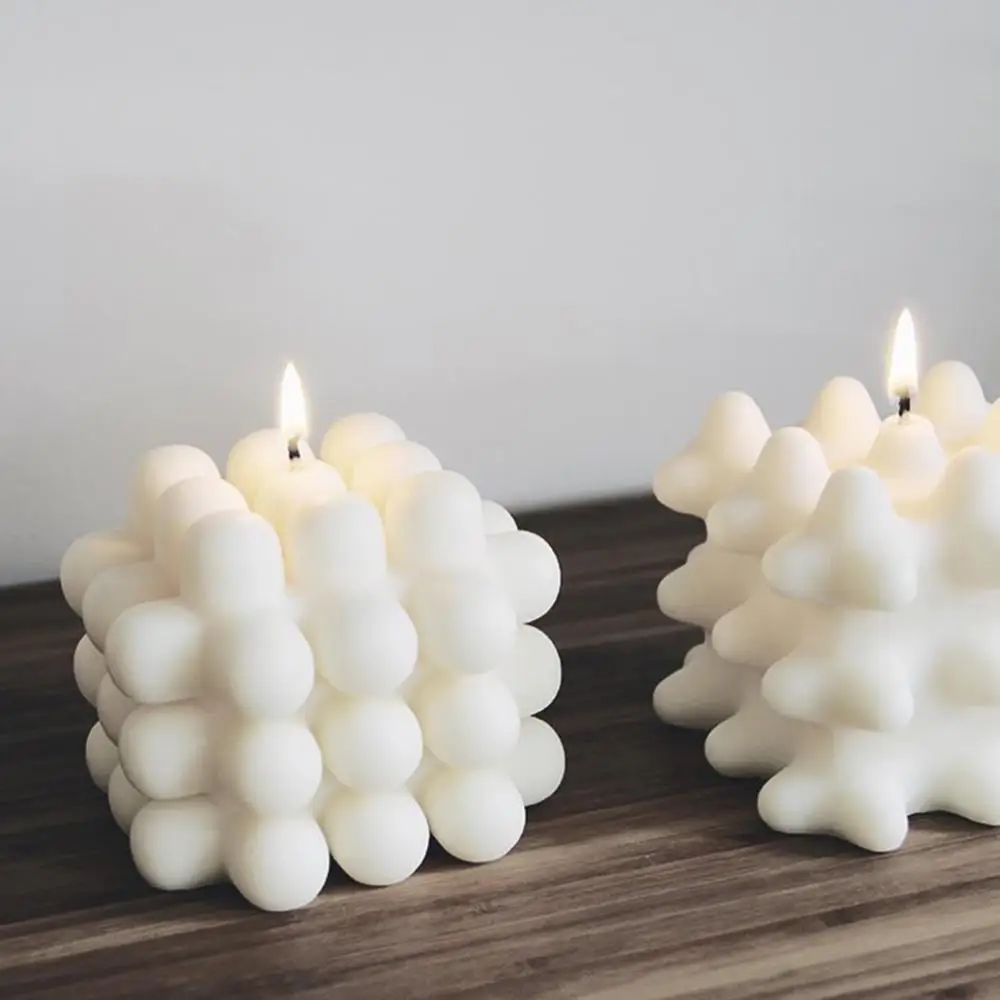 

Square Honeycomb Pattern Candle Mold Cylindrical Scented Candle Diy Art Silicone Crafts Candle Mold Gypsum Soap Molds Making