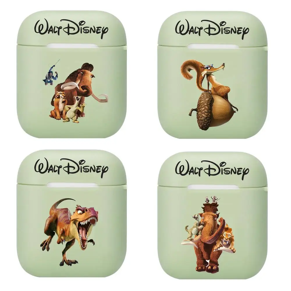 

Мягкий силиконовый чехол Disney Ice Age для Apple Airpods 1/2, защитный чехол, Bluetooth чехол для беспроводных наушников Apple Air Pods