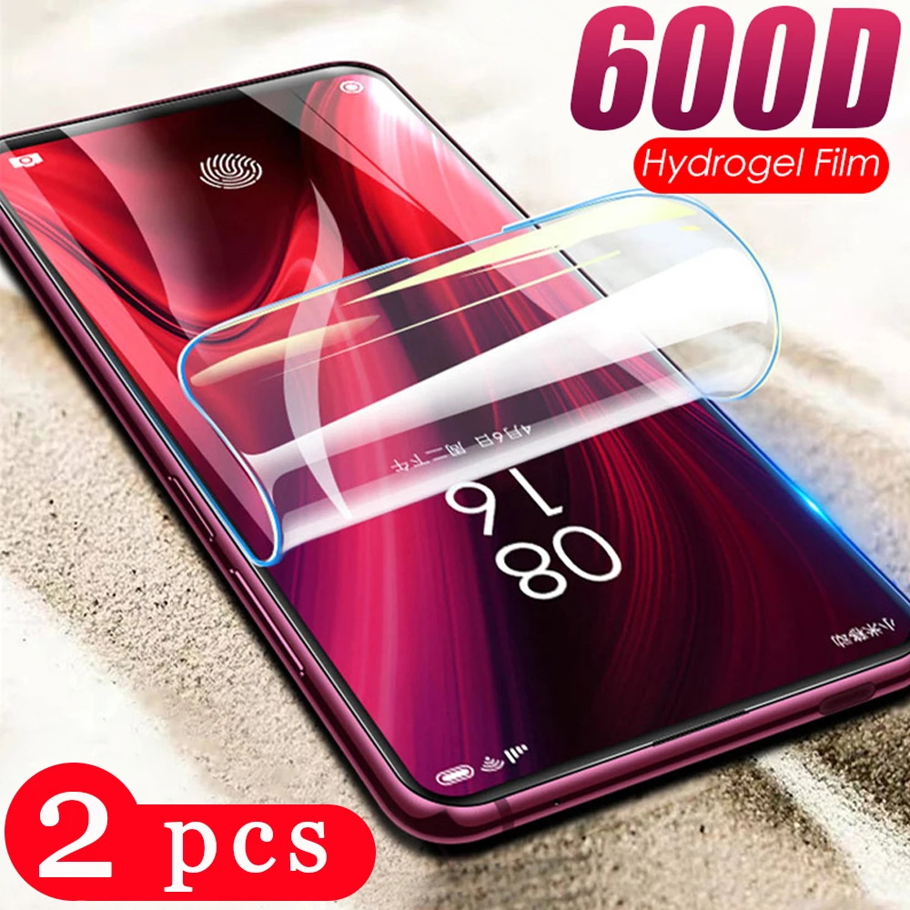 

2Pcs for xiaomi redmi K30 K20 pro hydrogel film redmi note 8 8A 8T phone screen protector protective film Not Glass smartphone