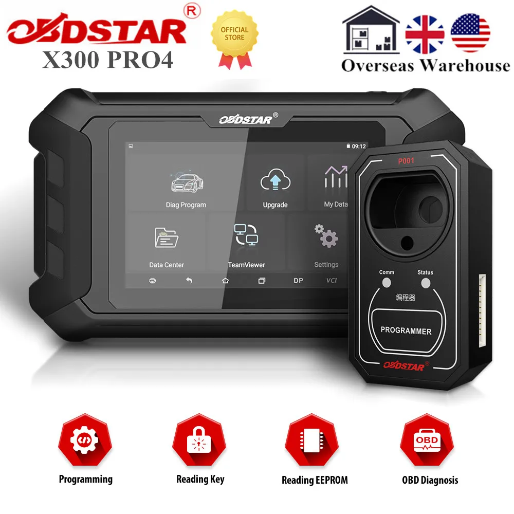 OBDSTAR X300 Pro4 автомобильный удаленный ключевой программист EEPROM Pin код Immo