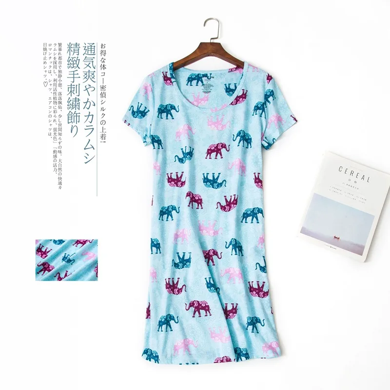 100% хлопок материл: х/б. женская ночная домашнее платье размера плюс свободного