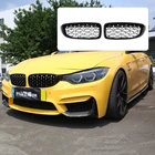 Пара автомобильный передний бампер ножная решетка для BMW F32 F33 F36 F80 F82 F83 M3 M4 Алмазный Стиль гоночные грили автомобильные Стайлинг Аксессуары