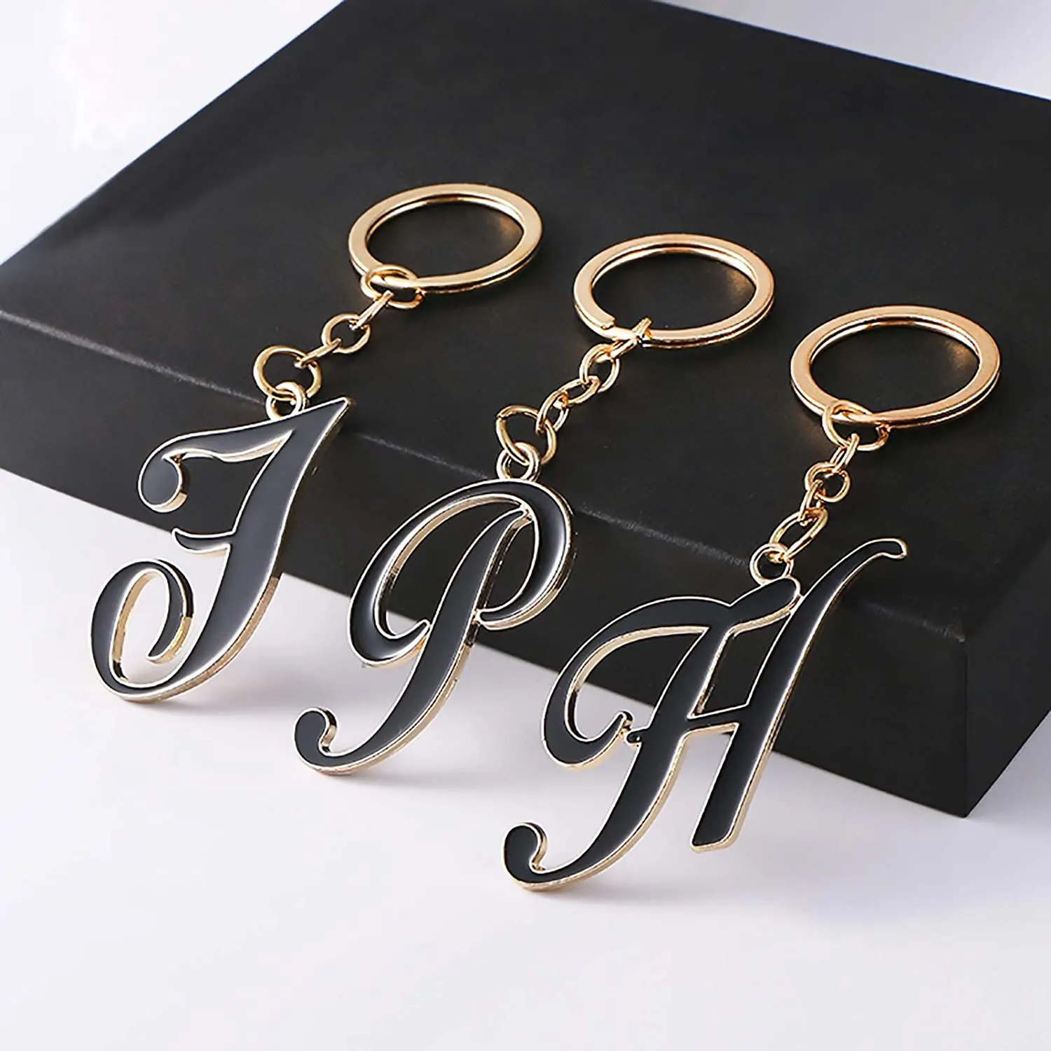 5-20pcs/Lot Key Chain Key Ring Keychain Bronze Rhodium Gold 25mm/30mm Long Round Split Keyrings Keychain Jewelry Making Wholesal