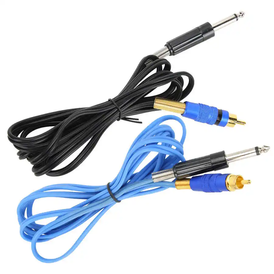 Татуировки Клип шнур 6 35 мм RCA разъем татуировки для тату машины прямая головка |