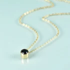 Ожерелье женское из серебра 14 карат, с имитацией бриллиантов