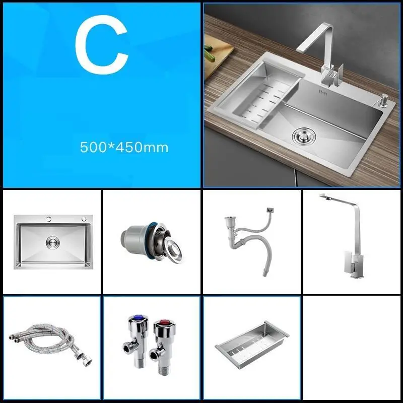 Version U Dissipador Keuken Gootsteen Torneira Gourmet Acero Inox кухня Куба де Cocina Fregadero Pia Cozinha мойка овощей - Цвет: Version U